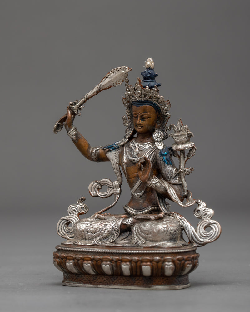 Mini Manjushri Statue | Tibetan Auspicious Art