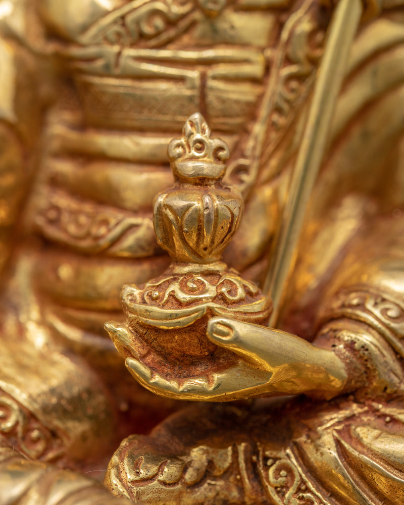 Miniature Guru Rinpoche Statue | Traditionally Crafted Buddhist Art