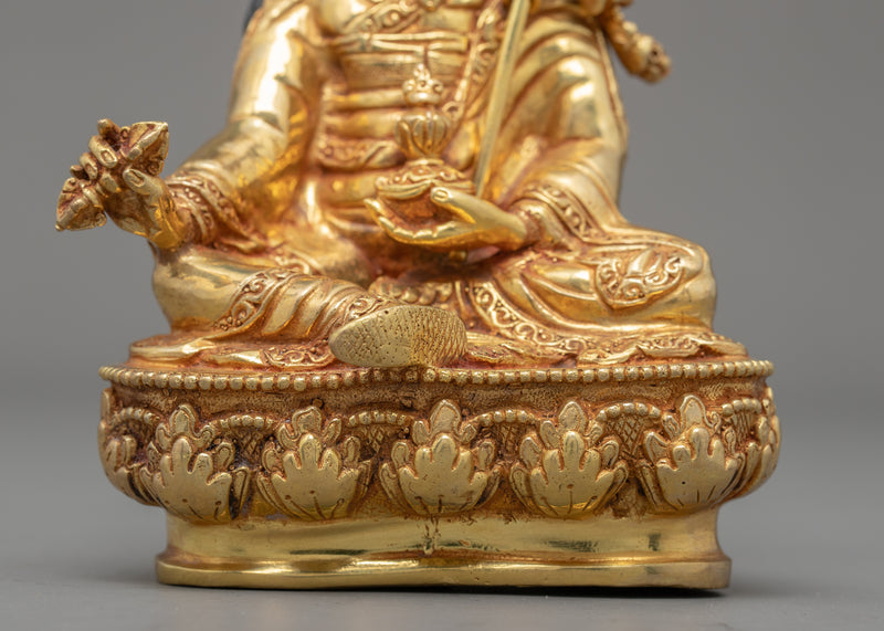 Miniature Guru Rinpoche Statue | Traditionally Crafted Buddhist Art