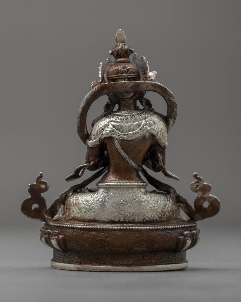 Miniature Vajradhara Statue | Traditional Himalayan Art