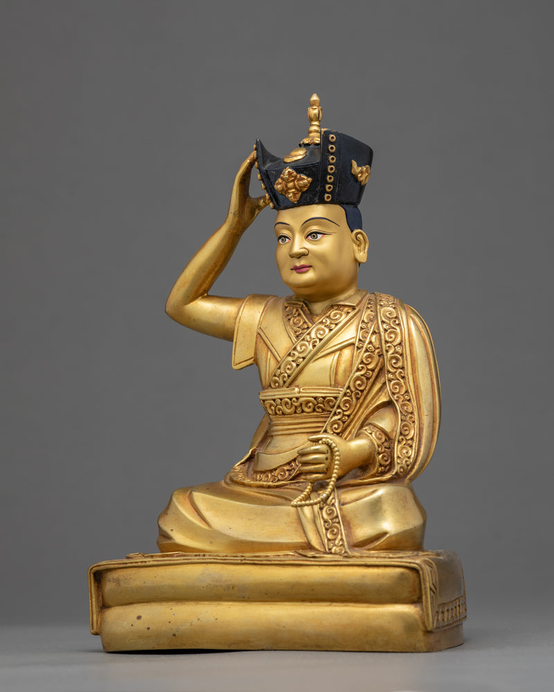 16th Karmapa Statue | Finely Hand Carved Buddhist Sculpture