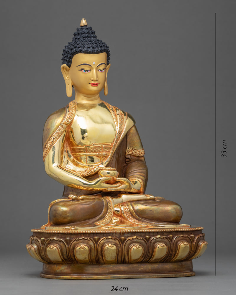 Indoor Amitabha Buddha Statue | Traditional Buddhist Art