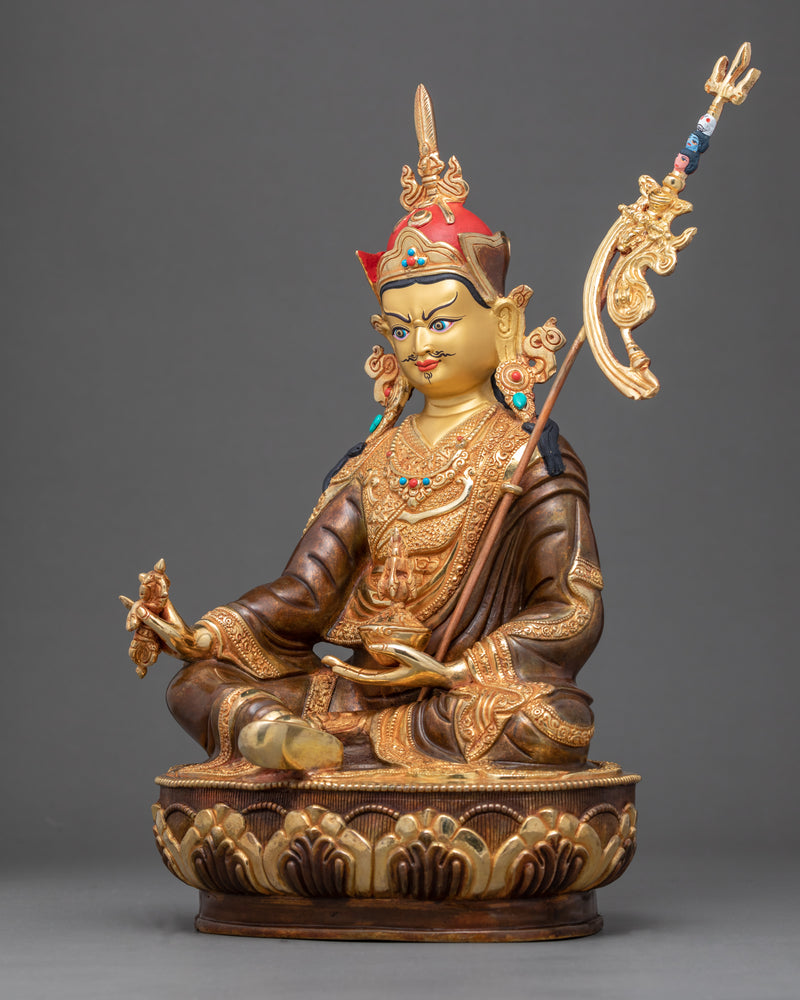 Guru Rinpoche Statue | Traditional Tibetan Art of Nepal