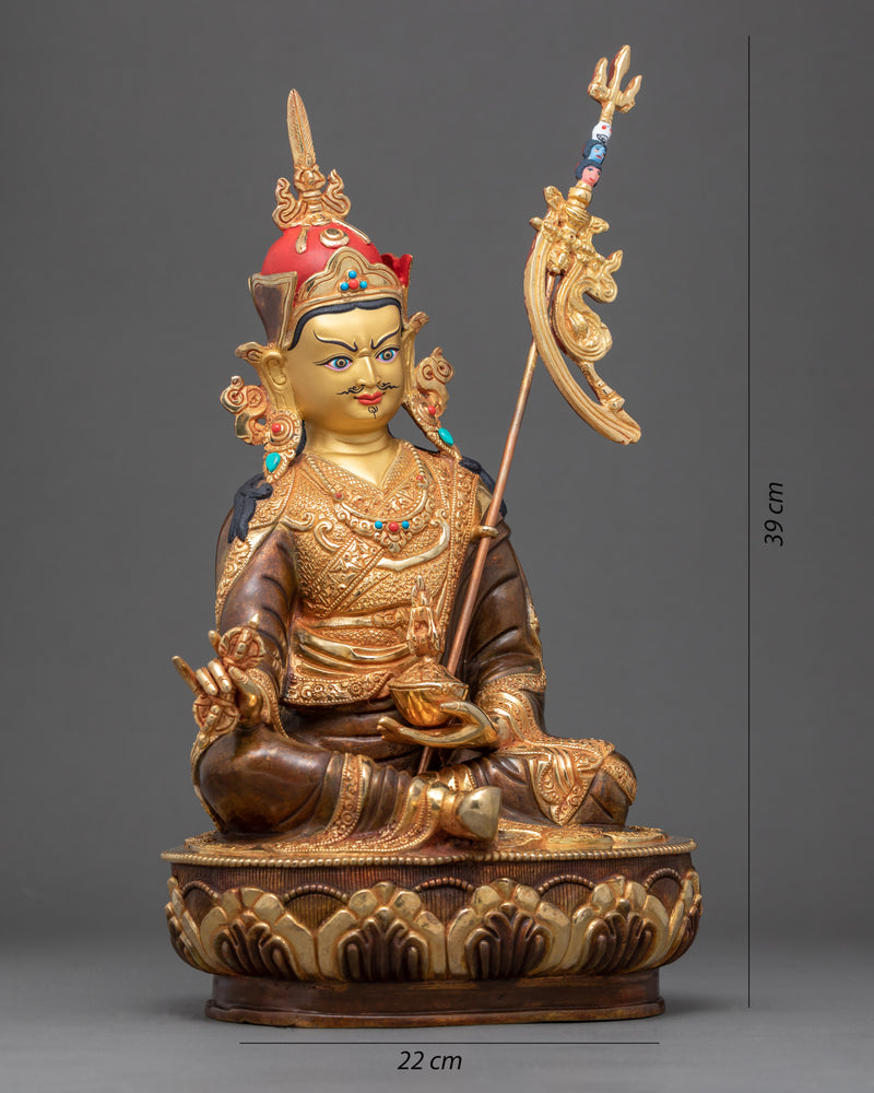 Guru Rinpoche Statue | Traditional Tibetan Art of Nepal