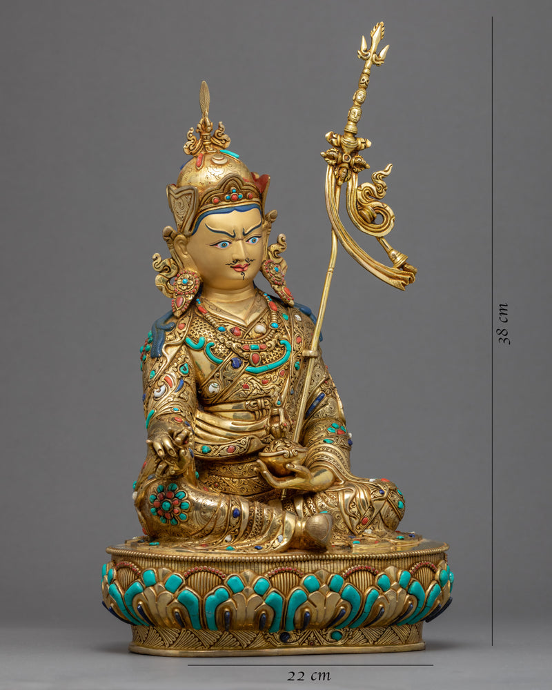 Handmade Guru Padmasambhava Statue | Traditional Buddhist Statue