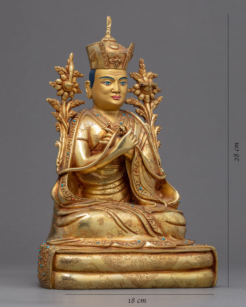 16th Karmapa Sculpture | Traditional Hand Carved Statue