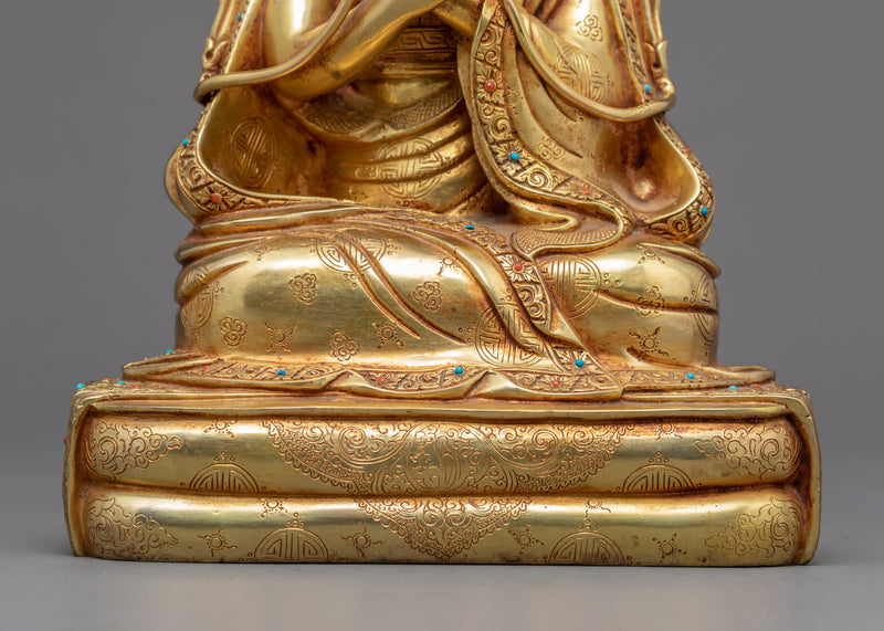 16th Karmapa Sculpture | Traditional Hand Carved Statue