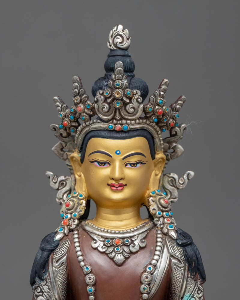 Amitayus Buddha Statue | Finely Hand Carved Buddhist Art