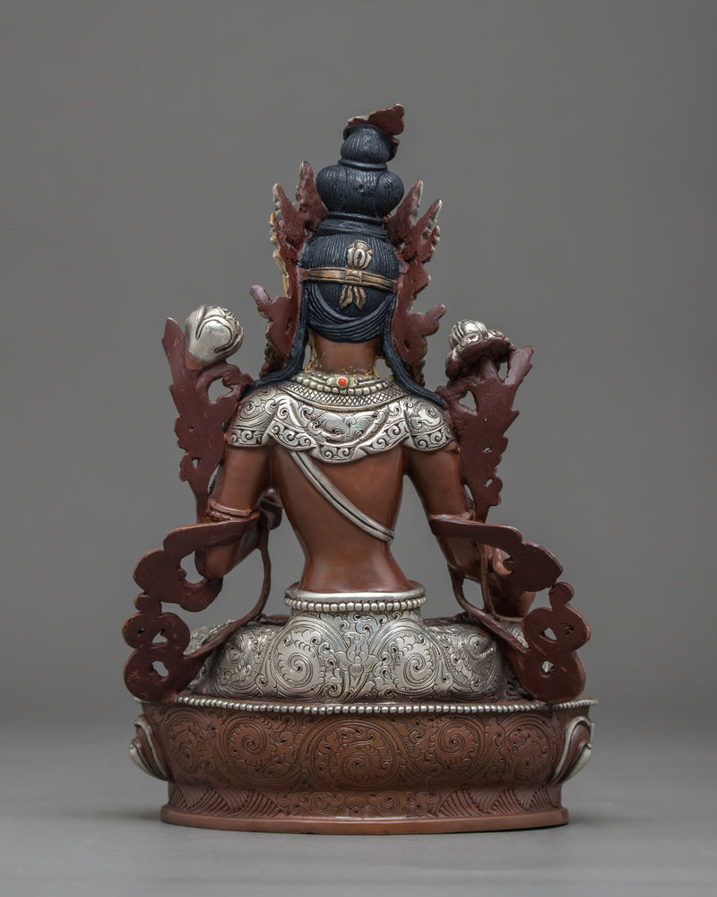 White Tara Buddha Statue | Traditionally Hand Sculpted Art