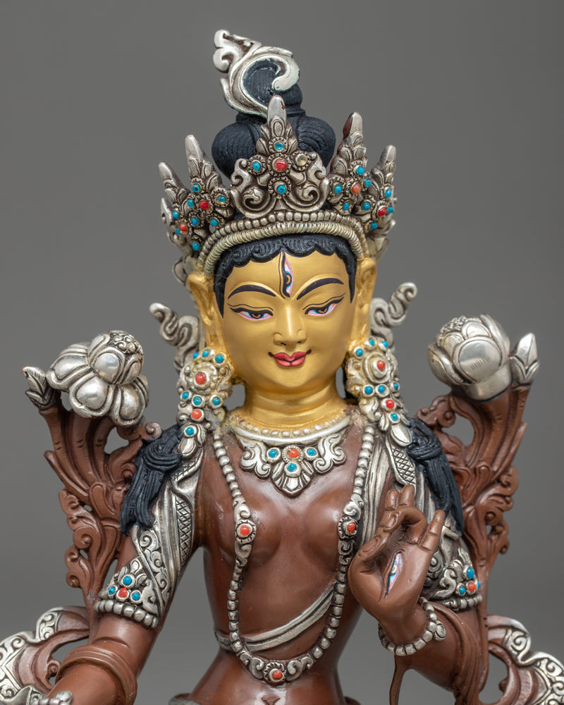 White Tara Buddha Statue | Traditionally Hand Sculpted Art