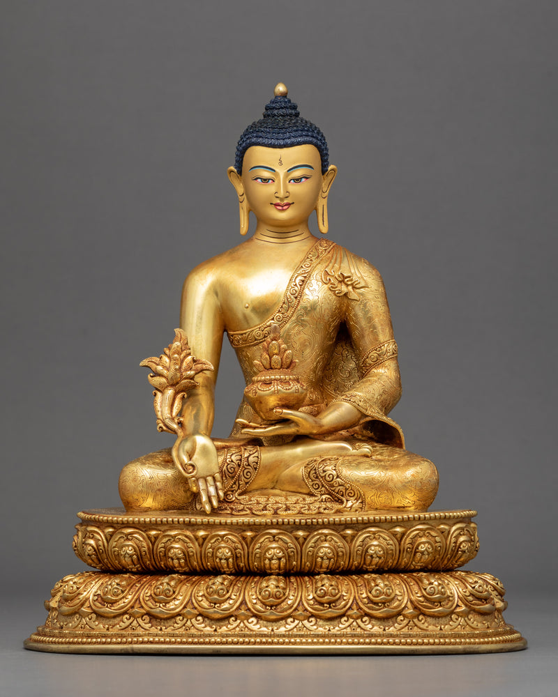 Three Wise Buddha Statues |  Traditional Tibetan Art