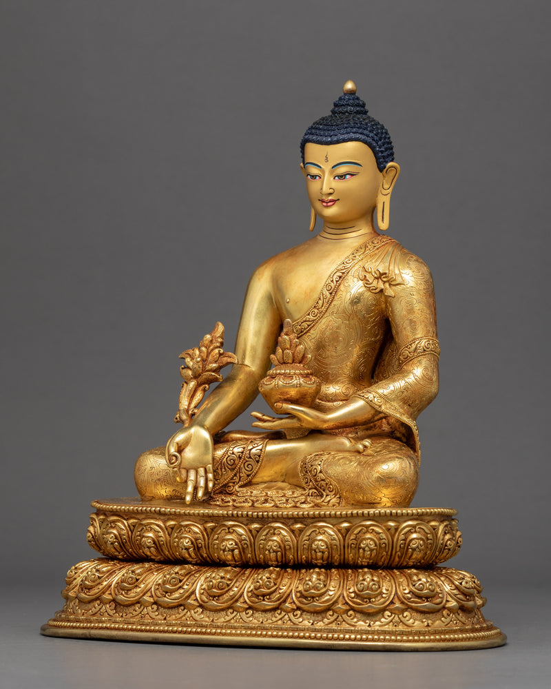 The Healing Medicine Buddha Statue | Traditional Buddhist Art