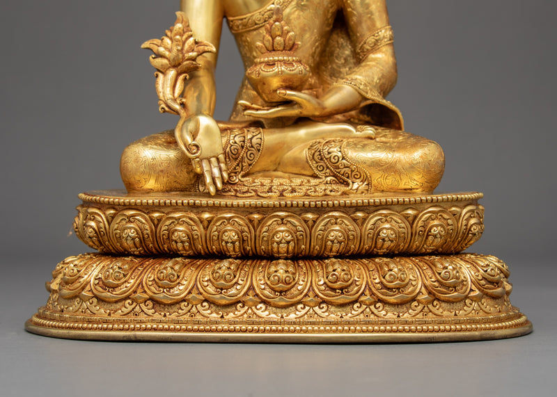 The Healing Medicine Buddha Statue | Traditional Buddhist Art