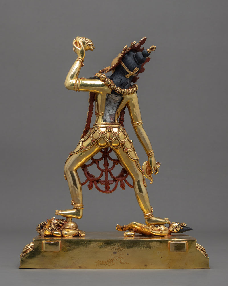 Goddess Vajrayogini Statue | Gold Gilded Dakini Art