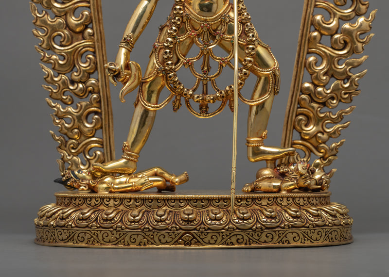 Goddess Vajrayogini Statue | Gold Gilded Dakini Art