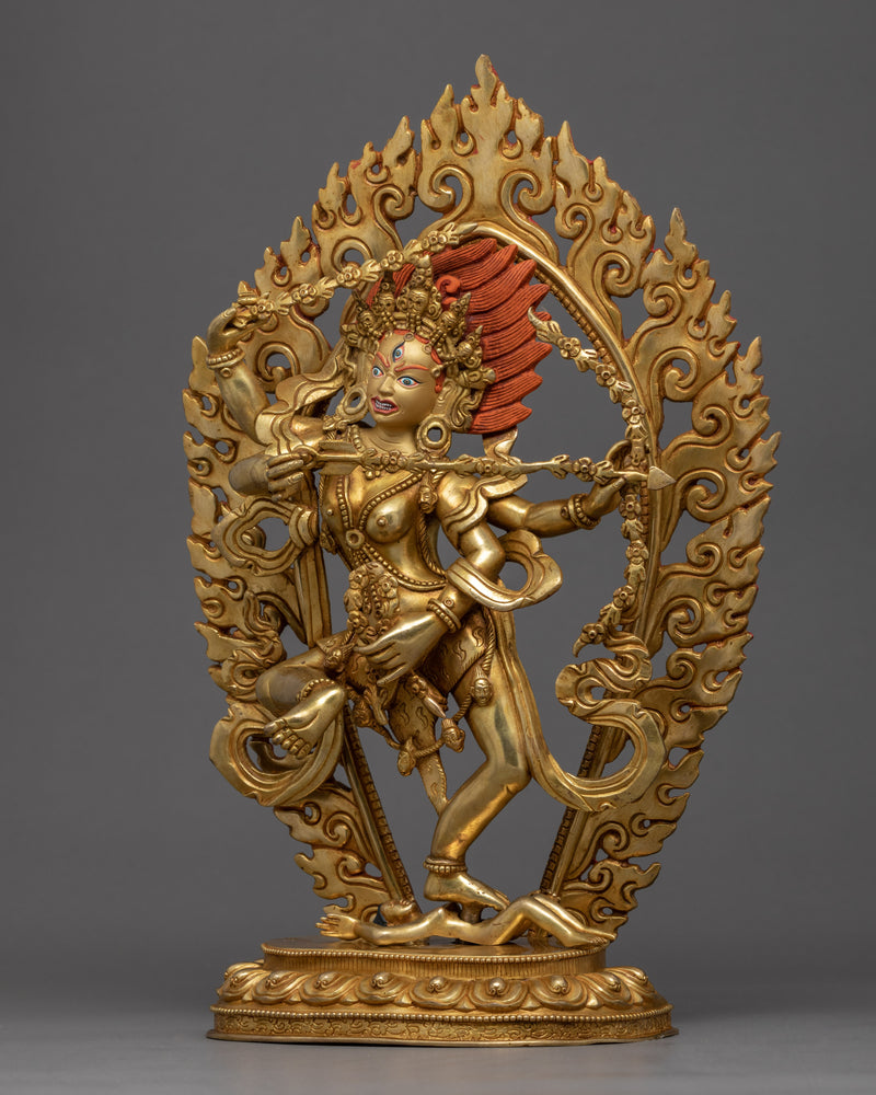 Kurukulla Dakini Statue | Semi-Wrathful Yidam Deity