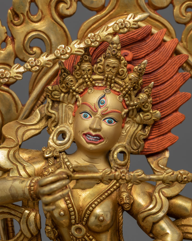 Kurukulla Dakini Statue | Semi-Wrathful Yidam Deity