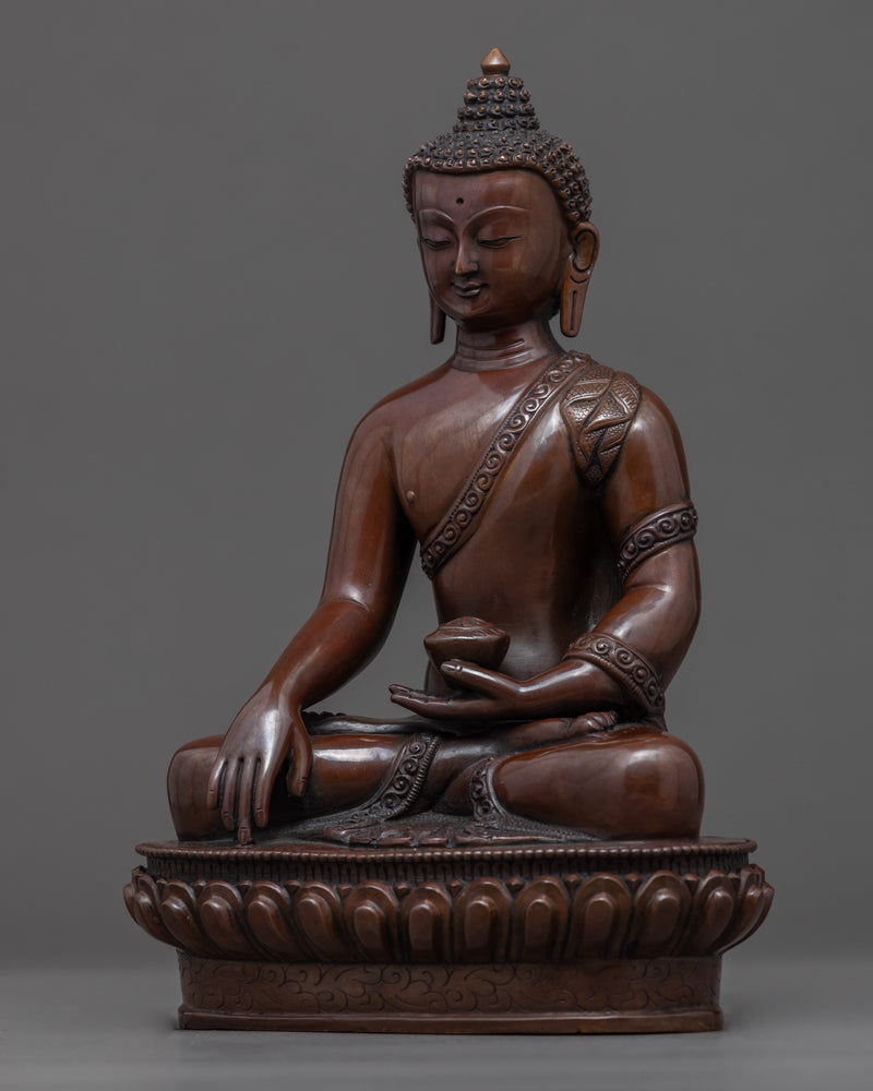 Shakyamuni Buddha Sculpture | Hand Carved Buddhist Tibet Art