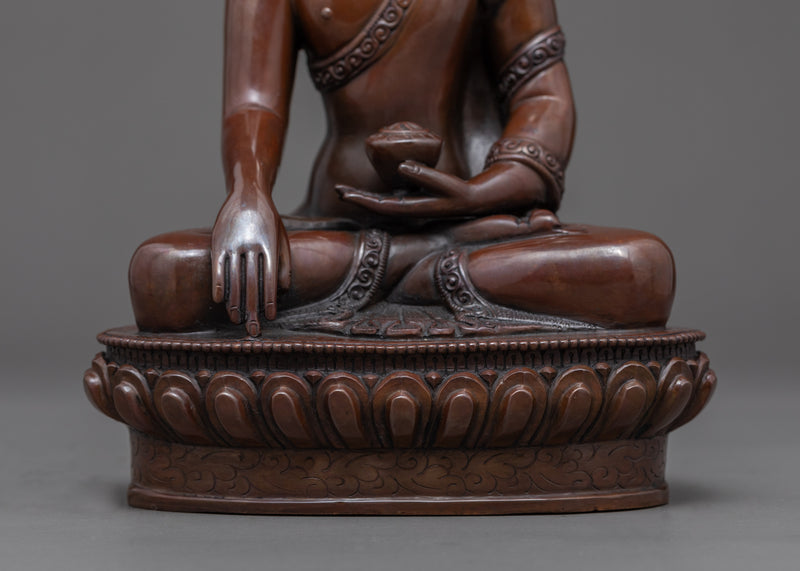 Shakyamuni Buddha Sculpture | Hand Carved Buddhist Tibet Art