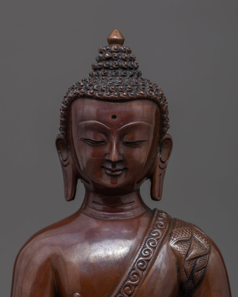 Shakyamuni Buddha Sculpture | Hand Carved Buddhist Tibet Art