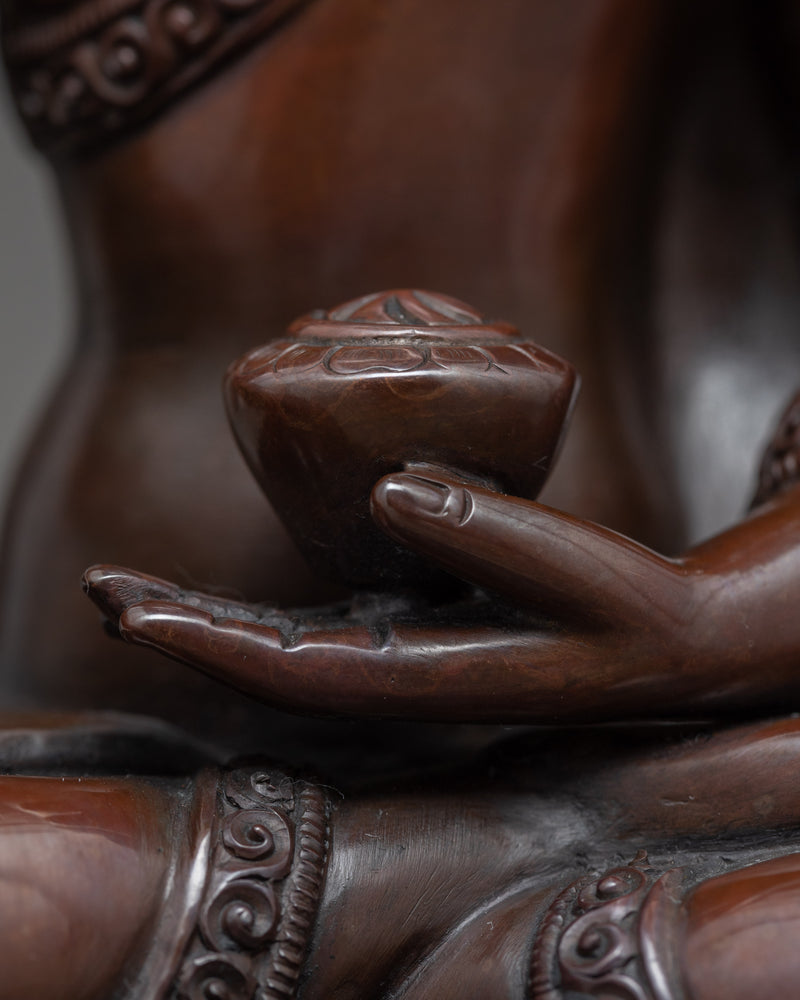 Shakyamuni Buddha Sculpture | Hand Carved Buddhist Tibet Art