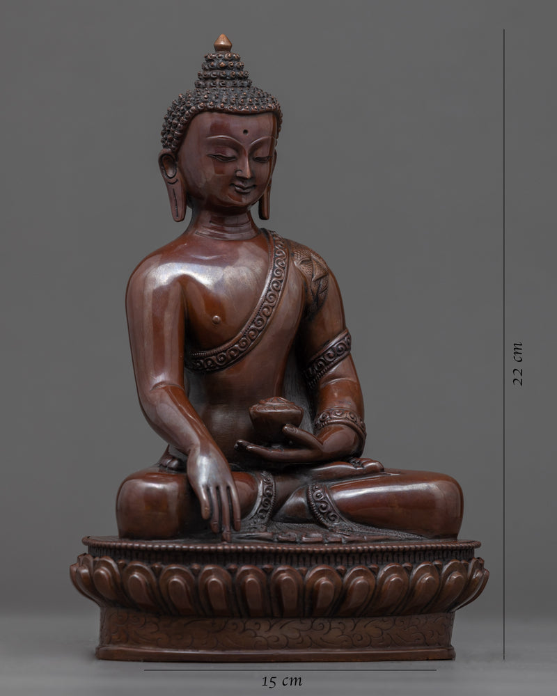 Shakyamuni Buddha Sculpture | Hand Carved Buddhist Tibet Art