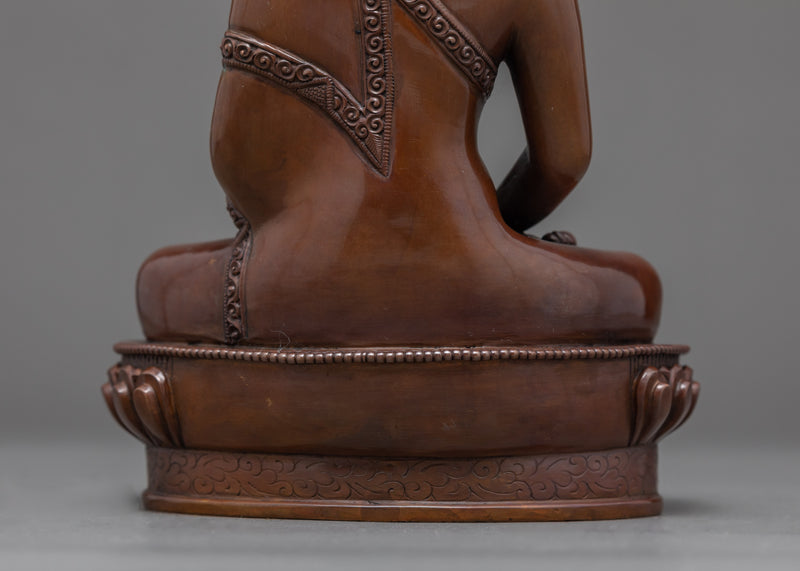 Amitabha Buddha Copper Sculpture | Finely Hand Carved Himalayan Art