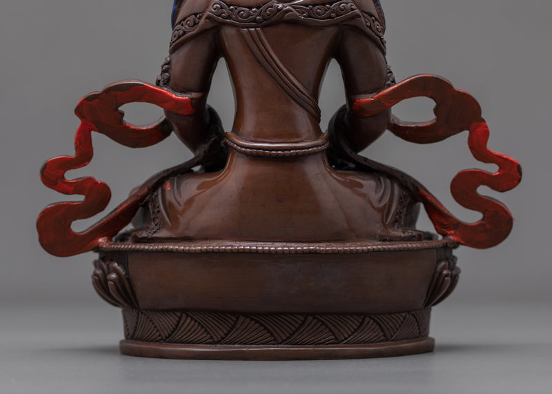 Amitayus Bodhisattva Copper Sculpture | Himalayan Art of Nepal