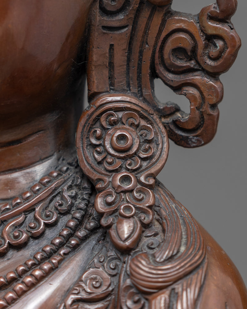 Amitayus Buddha Sculpture | Bodhisattva Copper Art