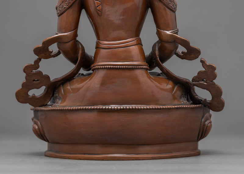 Amitayus Buddha Sculpture | Bodhisattva Copper Art