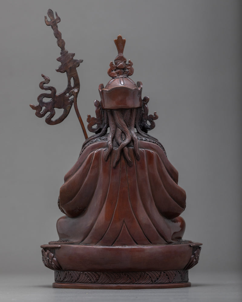 Guru Padmasambhava | Traditional Handmade Copper Sculpture