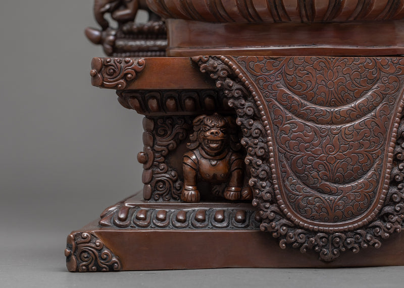 Buddha Gautama Shakyamuni Statue | Traditional Oxidized Sculpture