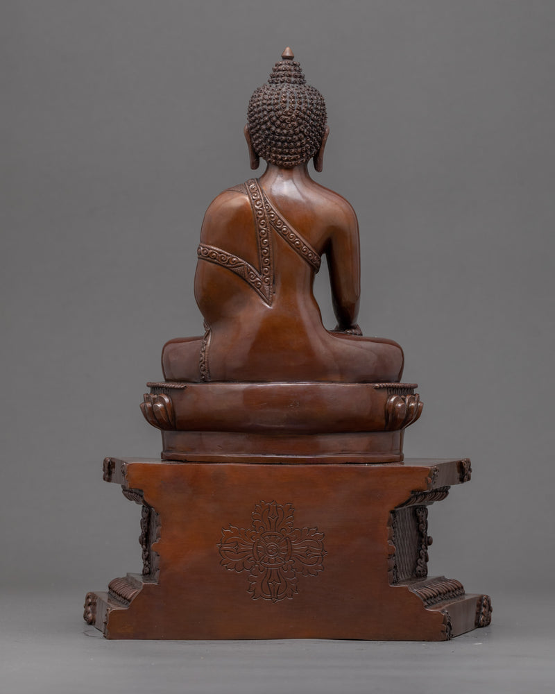 Buddha Gautama Shakyamuni Statue | Traditional Oxidized Sculpture