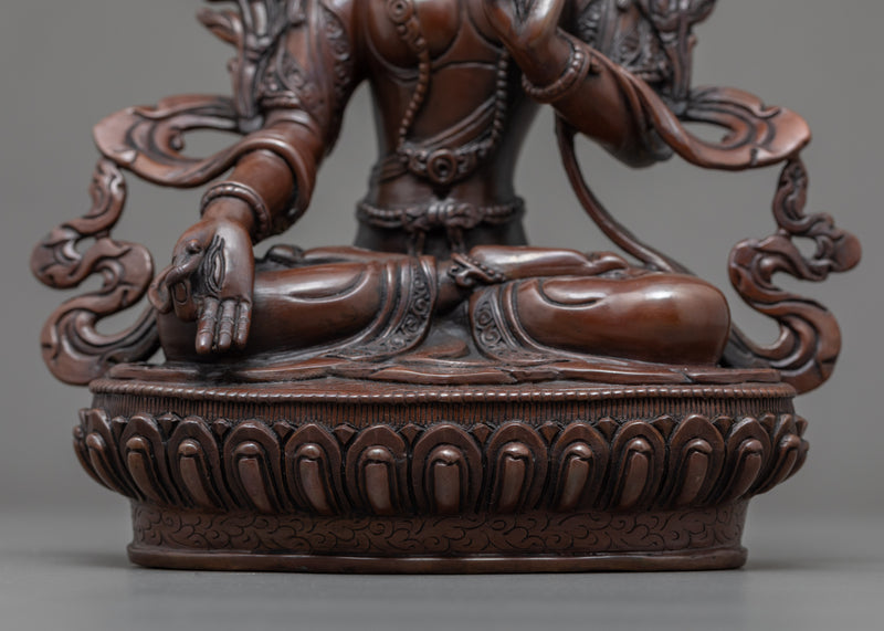 White Tara Goddess Statue | Traditional Buddhist Art