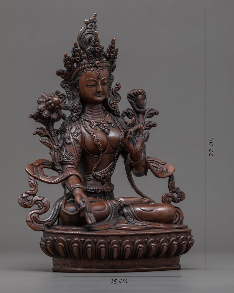 White Tara Goddess Statue | Traditional Buddhist Art