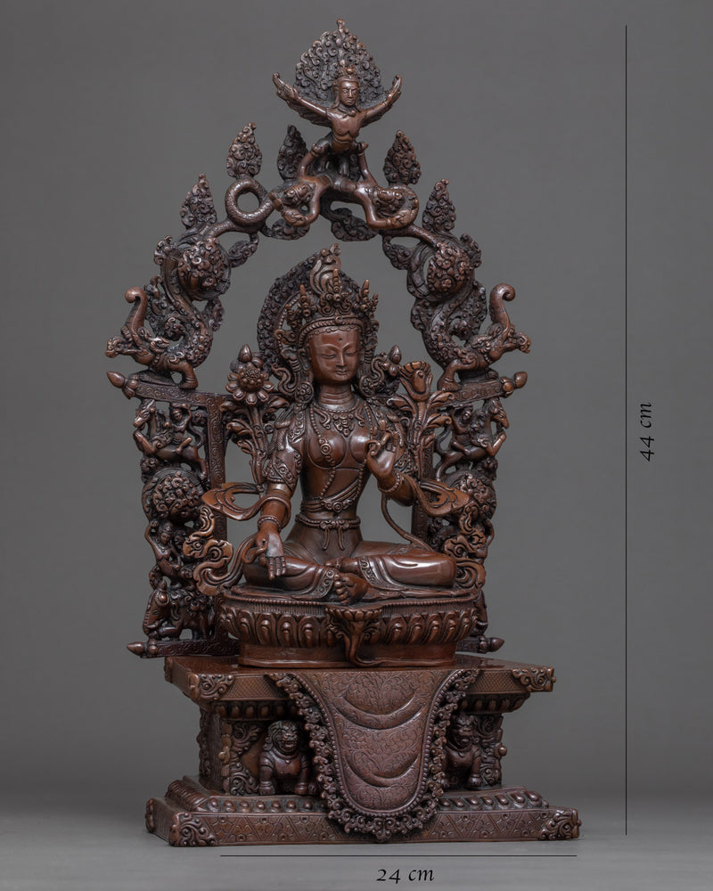 Green Tara Buddhist Art | Sculpted In Nepal