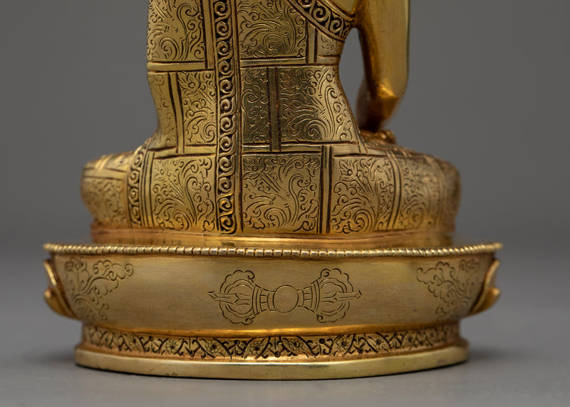 Shakyamuni Buddha Statue | Traditionally Hand Painted Sculpture