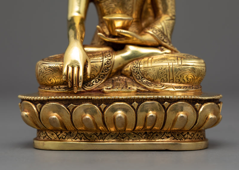 Shakyamuni Buddha Statue | Traditionally Hand Painted Sculpture