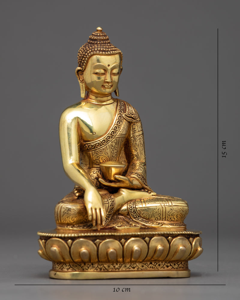 Shakyamuni Buddha Statue | Traditionally Hand Painted Sculpture