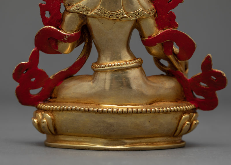 Green Tara Buddhist Statue | Traditional Himalayan Art of Nepal