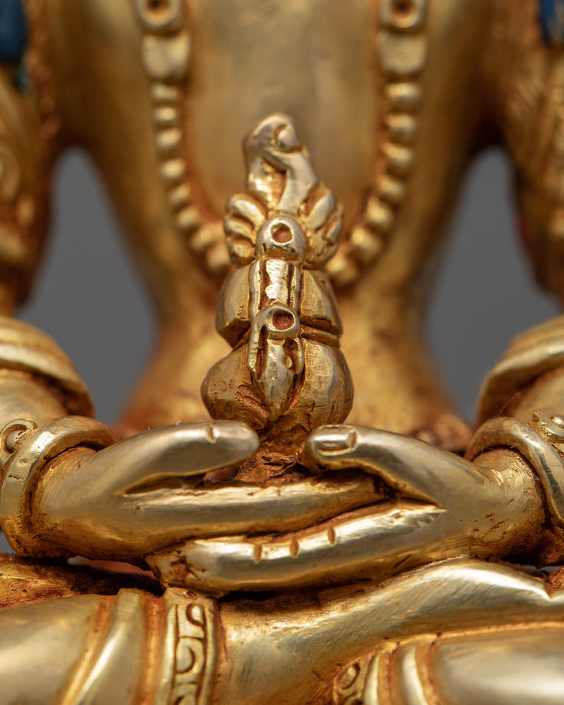 Amitayus Sculpture | Traditionally Hand Carved Statue