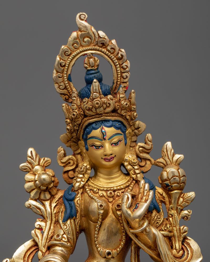 The White Tara Art | Traditionally Hand Carved Sculpture