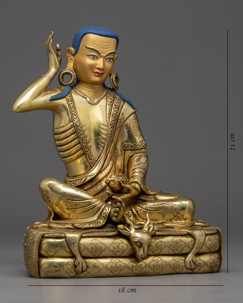 Milarepa Statue | Traditional Buddhist Master Sculpture