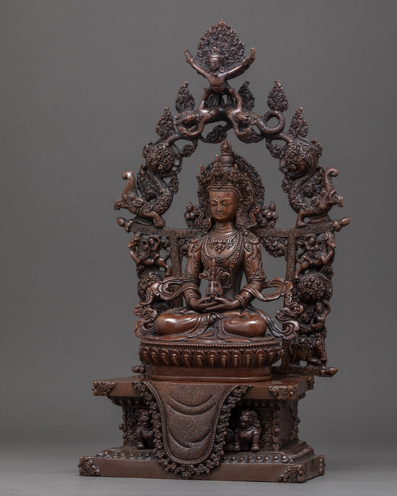 Amitayus Bodhisattva Sculpture | Traditional Buddhist Art