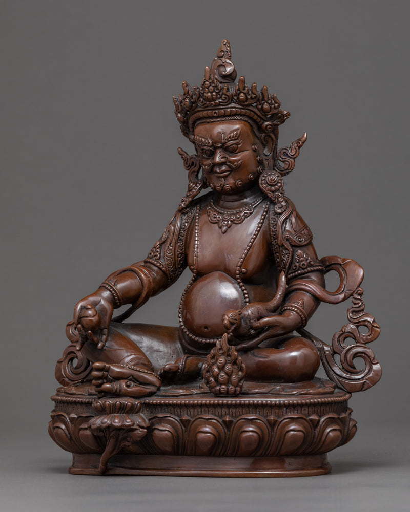 Dzambhala Wrathful Deity Statue | Traditional Tibetan Art