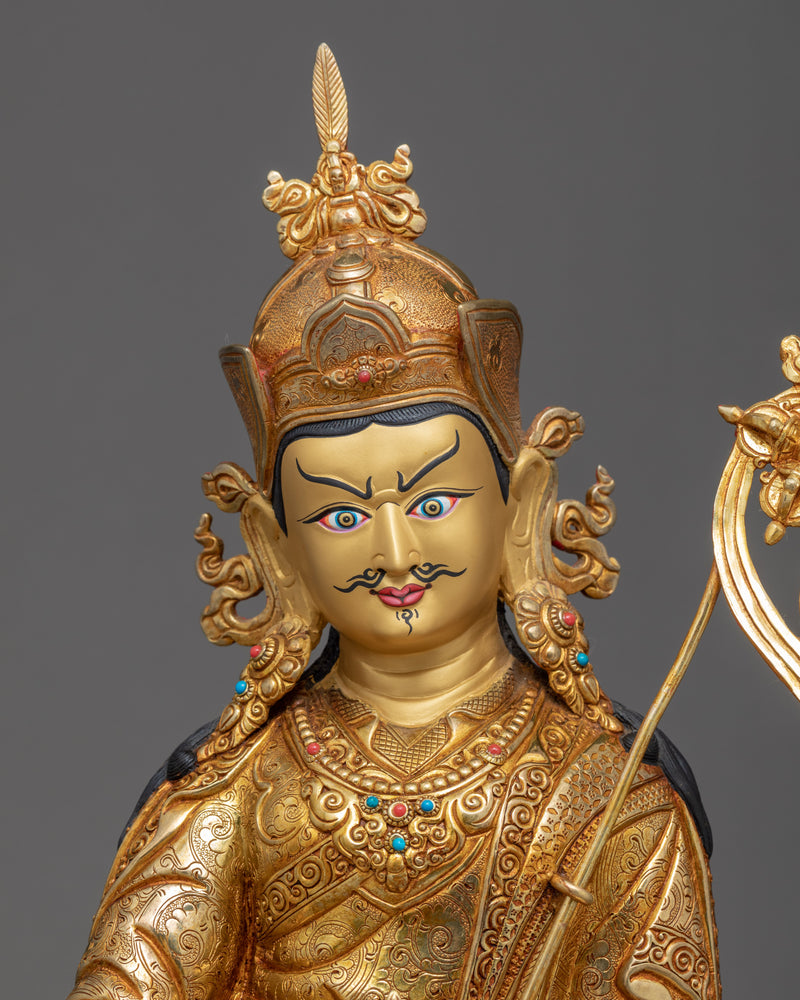 Guru Rinpoche Art | Traditional Tibetan Statue