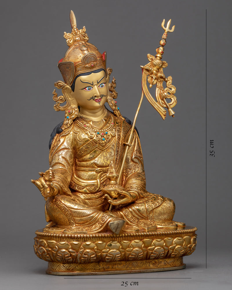 Guru Rinpoche Art | Traditional Tibetan Statue