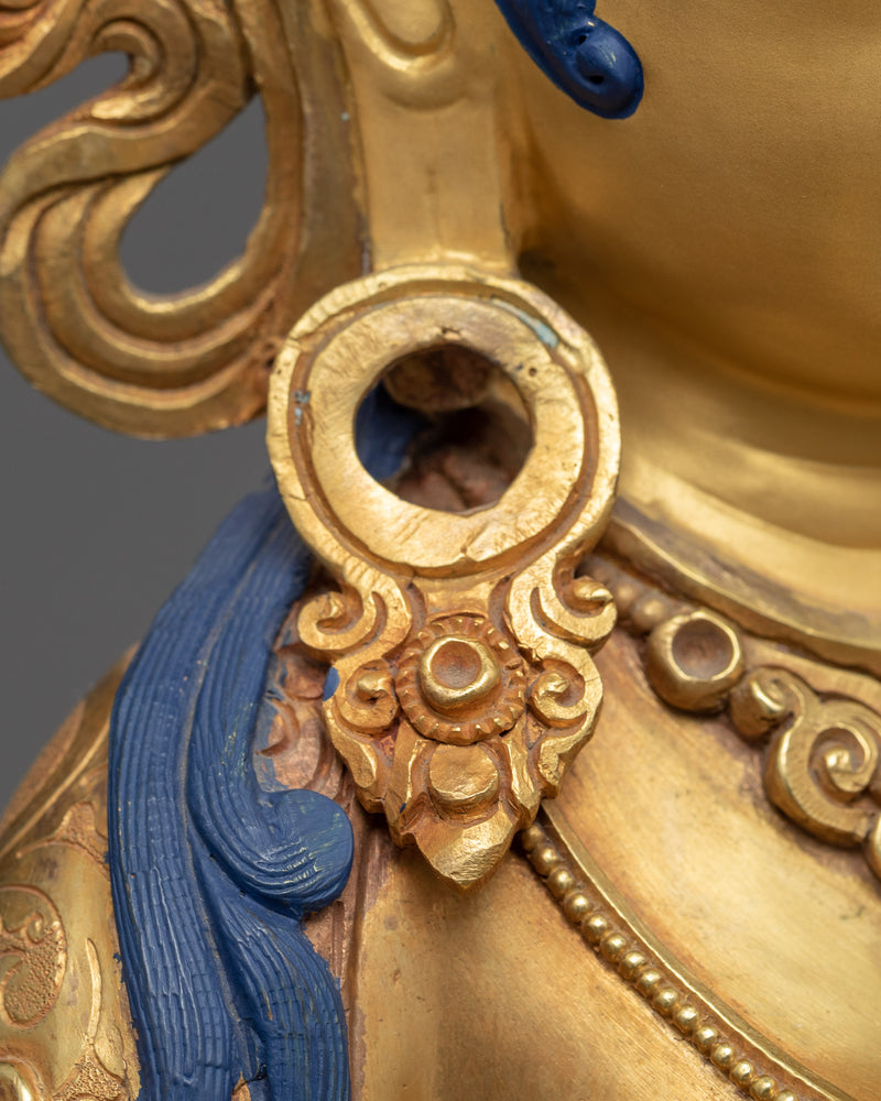 The White Tara Statue | Traditionally Sculpted Gold Sculpture