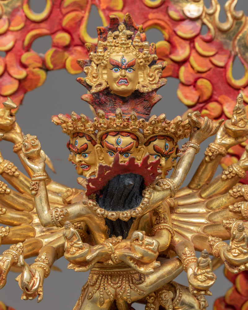 Hevajra Statue | Traditionally Crafted with his Consort