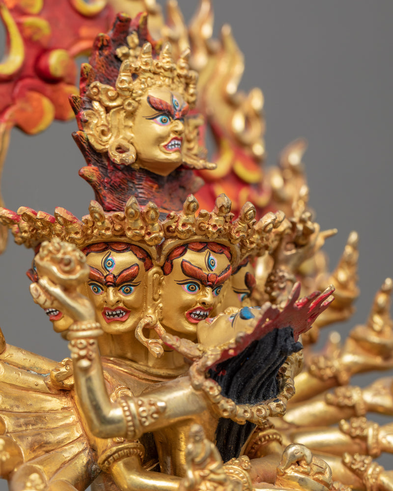 Hevajra Statue | Traditionally Crafted with his Consort